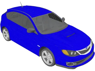 Subaru Impreza WRX STi 3D Model preview