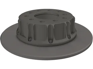 Brake Disc Front 3D Model preview