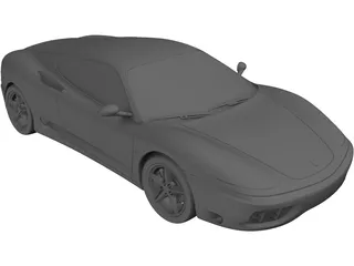 Ferrari 360 Modena 3D Model preview