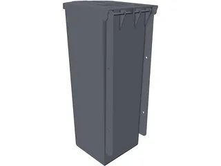 Plastic Mailbox 3D Model preview