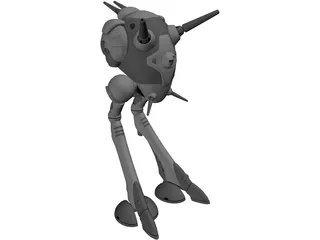 Zentraedi Battlepod 3D Model preview