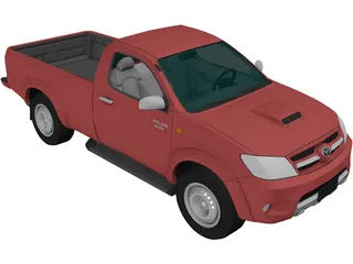 Toyota Hilux Regular Cab 3D Model preview