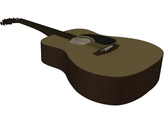 Taquamine Acoustic Guitar 3D Model preview