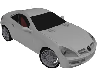 Mercedes-Benz SLK (2004) 3D Model preview