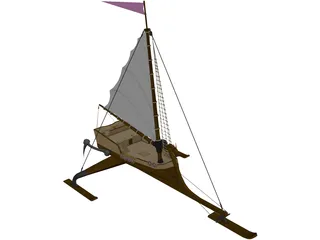 Boat 3D Model preview