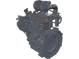 Isuzu 3CA1GZG01 Engine 3D Model preview