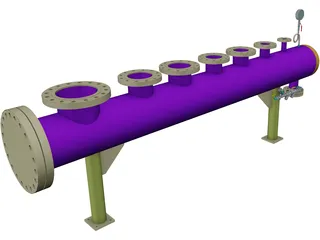 Steam Header 3D Model preview