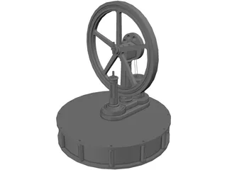 Miser Stirling Engine 3D Model preview