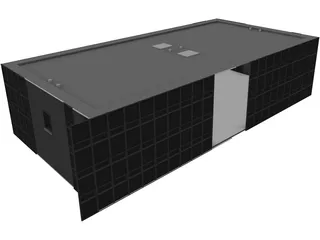Hangar Avions 3D Model preview