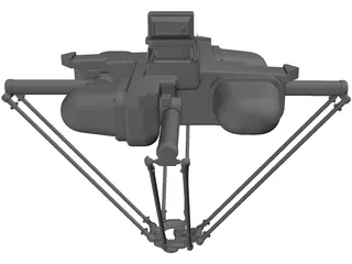 Adept Quattro Robot 3D Model preview