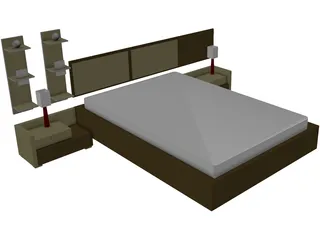 Bed 3D Model preview