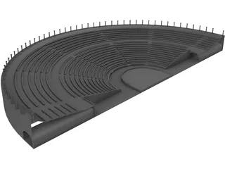 Odeon Amphitheater 3D Model preview