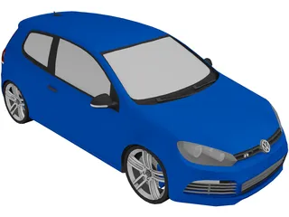 Volkswagen Golf V Mk6 GTR 3D Model preview