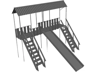 Children Playground 3D Model preview