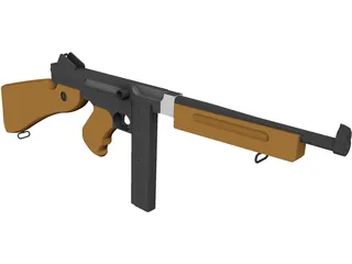 M1A1 Thompson 3D Model preview