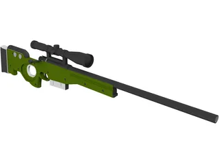 L96A1 3D Model preview