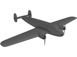 Lockheed L-10 Electra 3D Model preview