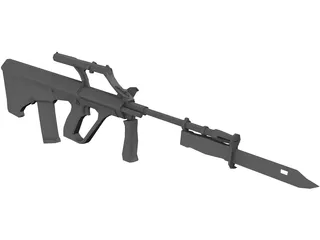 Steyr-Aug 3D Model preview