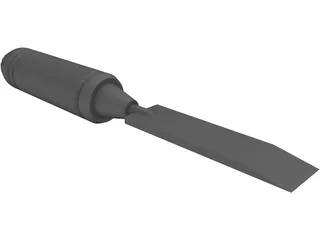 Chisel Tool 3D Model preview