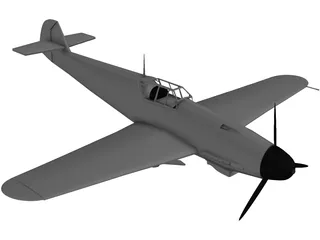 Messerschmitt ME-109 F1 3D Model preview