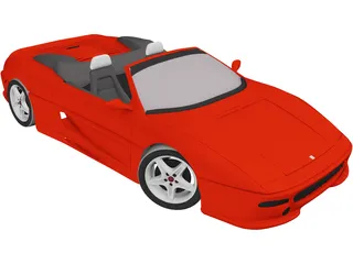 Ferrari F355 Spyder (1996) 3D Model preview