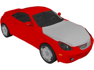 Lexus SC430 (2002) 3D Model preview