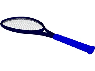 Tennis Racquet 3D Model preview