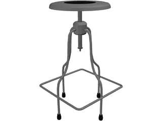 Precision Stool 3D Model preview