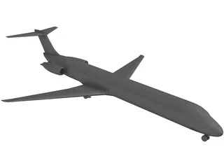 McDonnell Douglas MD-80 3D Model preview