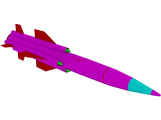 SSN-22 Sunburn (Soviet) 3D Model preview