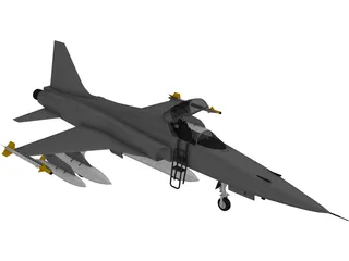 F-5E 3D Model preview