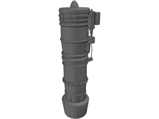 Jet Engine 3D Model preview