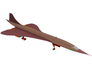 Concorde 3D Model preview