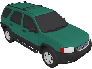 Ford Escape XLT (2001) 3D Model preview