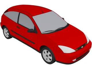 Ford Focus (2000) 3D Model preview