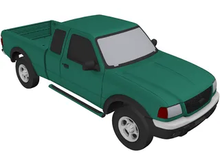 Ford Ranger Pickup (2001) 3D Model preview