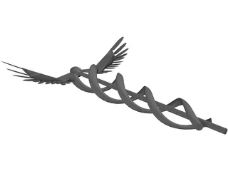 Caduceus 3D Model preview