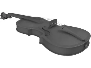 Violin 3D Model preview