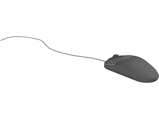 Optical Mouse 3D Model preview