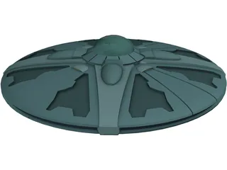 UFO Invader 3D Model preview