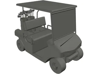 Golf Cart 3D Model preview