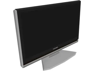 TV Toshiba Regza Z1000 3D Model preview