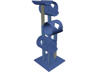 Cat Tree 3D Model preview