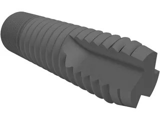 Dental Implant 3D Model preview