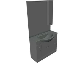 Bath Furniture 3D Model preview