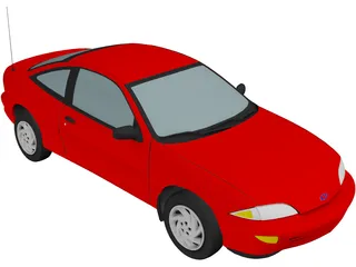 Chevrolet Cavalier Coupe (1998) 3D Model preview