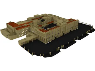 Palace Buckingham 3D Model preview