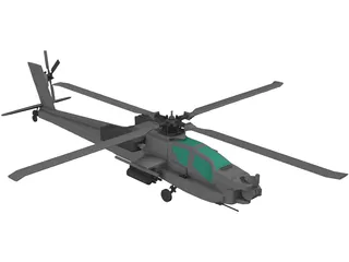 Boeing AH-64 Apache 3D Model preview