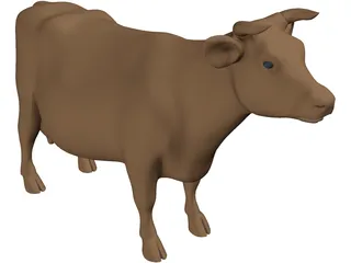 Young Cow 3D Model preview