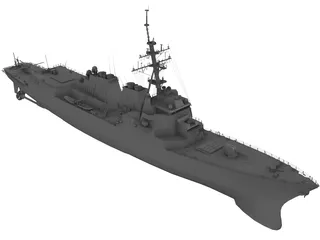 DDG-81 Winston Churchill 3D Model preview